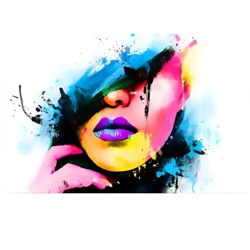 Colorful Abstract Girl Face 1