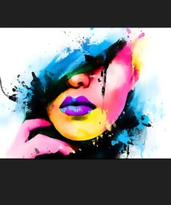 Colorful Abstract Girl Face 2