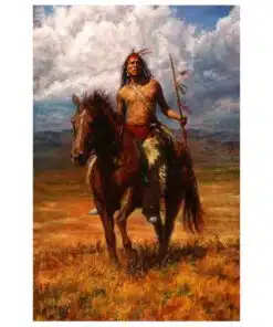 Native Indian on horse