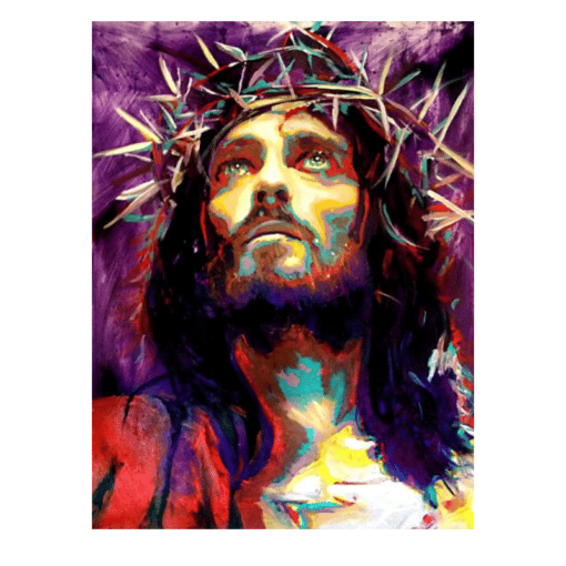 Abstract Painting of Jesus