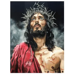 Abstract Painting of Jesus Christ