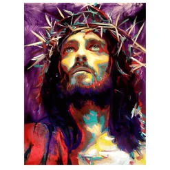 Abstract Painting of Jesus Christ