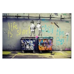 Banksy Still Life Great Abstract Graffiti Paintings Printed on Canvas - Image 8