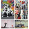 Banksy Still Life Great Abstract Graffiti Paintings Printed on Canvas