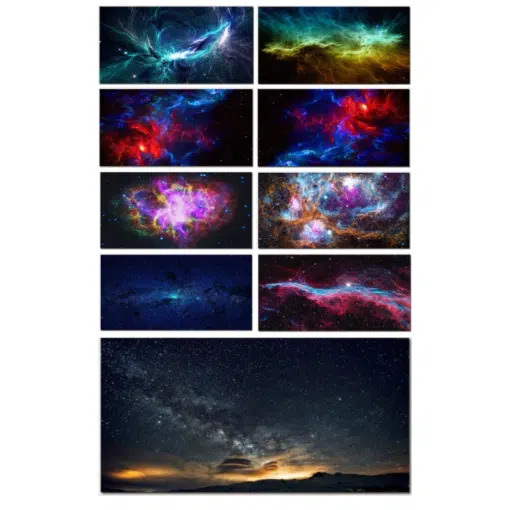 Canvas Art Outer Space View Nebula Shining Stars Cloud of Gas and Dust