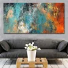 Colorful Abstract Clouds Print on Canvas Painting