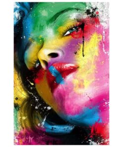 Colorful Girl Face Paintings 2