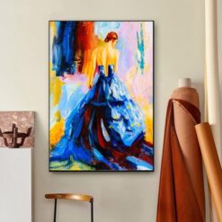 Dancing Girl Oil Painting Printed On Canvas