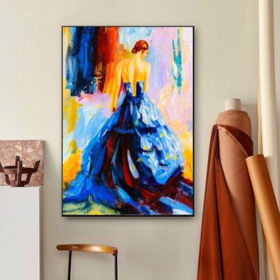 Dancing Girl Oil Painting Printed On Canvas