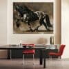 Elegant Horse Painting Wall Art Printed on Canvas