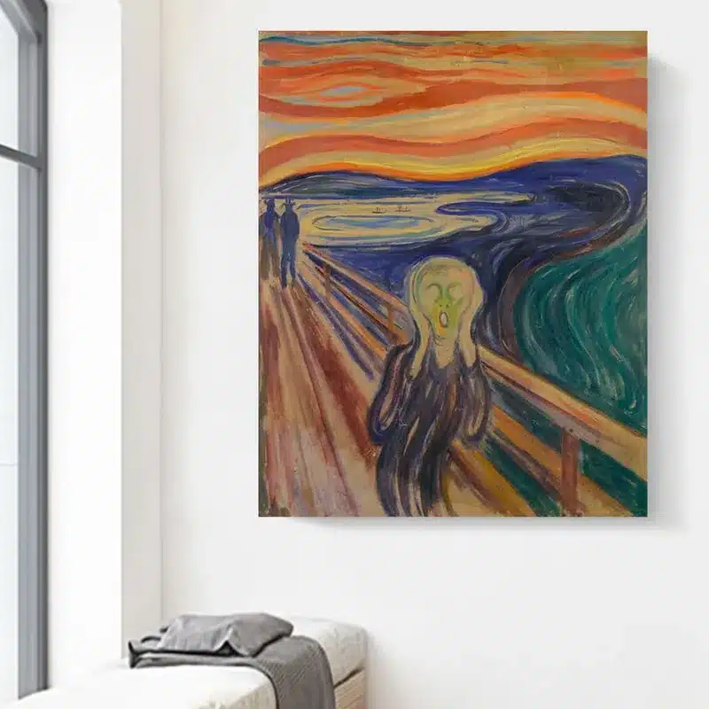 Famous Abstract Oil Painting Scream by Edvard