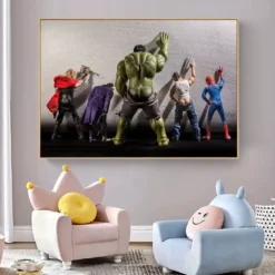 Funny Superheroes Posters and Prints on Canvas