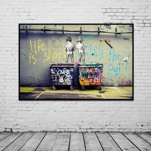 Pop Street Art Graffiti Painting by Andy Baker Printed on Canvas