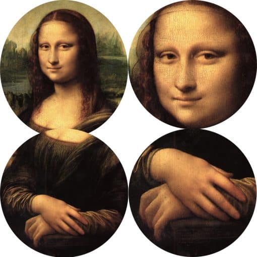 Da Vinci Famous Smile Of Mona Lisa Portrait Canvas Art Painting Reproductions Classical Art Prints For Living Room Decor
