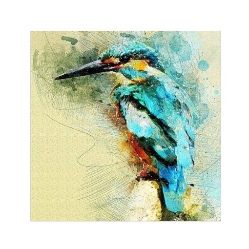 Abstract Watercolor Hummingbird Decorative Oil Painting on Canvas Posters and Prints Cuadros Wall Art Pictures For Living Room