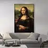 Smile Of Mona Lisa by Leonardo da Vinci Printed on Canvas