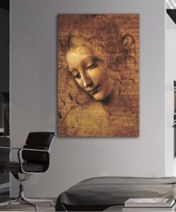 Canvas prints Classic Painting Leonardo DA Vinci Woman's Head Giclee