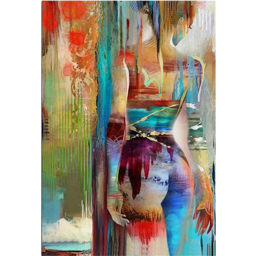 Nordic Canvas Painting Fashion Sex Figure Picture Wall Art Home Decor Poster Living Room Girl Bedroom Abstract Art Oil Painting