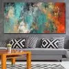 Colorful Abstract Clouds Print on Canvas Painting