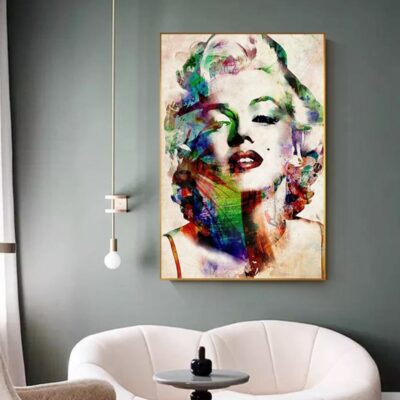 Abstract Canvas Art Famous Star Marilyn Monroe on Canvas