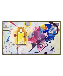 Abstract Kandinsky Canvas Painting Famous Paintings Red Yellow Blue Poster Print Classic Wall Art Picture For Living Room Decor