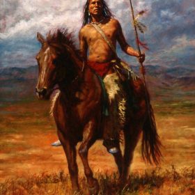 Art Painting Native Indian Landscape Prints on Canvas