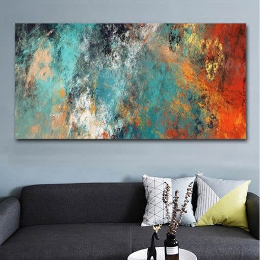 Large Size Wall Pictures For Living Room Home Decor Abstract Clouds Colorful Canvas Painting Art Home Decor No Frame