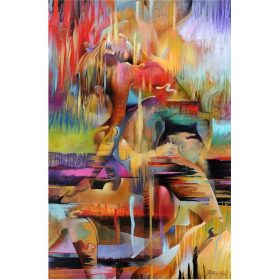 Abstract Paintings Attractive Women Printed on Canvas