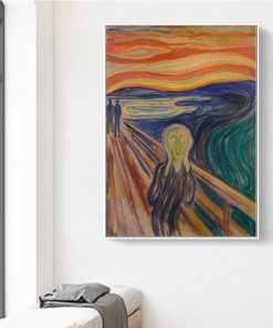 Art Famous Abstract Oil Painting Edvard Munch Scream Shout Prints on Canvas