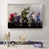 Funny Superheroes Posters Printed on Canvas