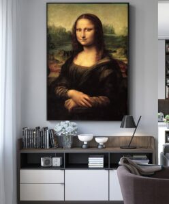 Smile Of Mona Lisa by Leonardo da Vinci Printed on Canvas