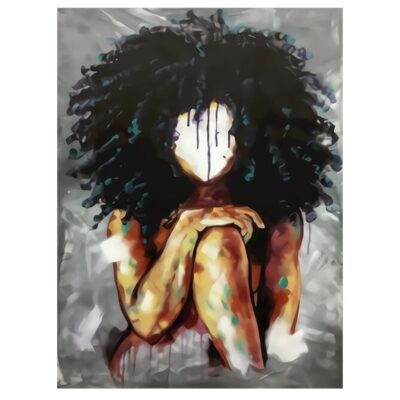 Kyara Art Paintings Colorful Women Face Graffiti Printed on Canvas - Image 6