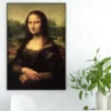 Smile Of Mona Lisa by Leonardo da Vinci Famous Painting Printed on Canvas