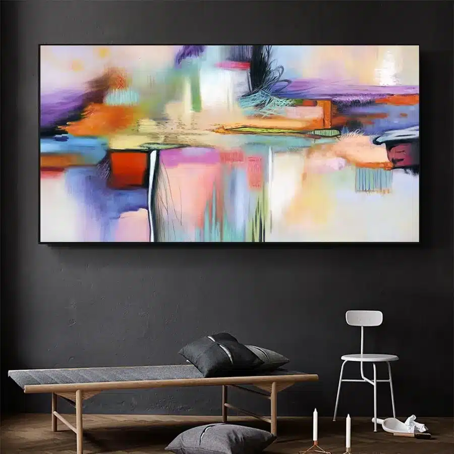 Wall Art Abstract Painting Print on Canvas