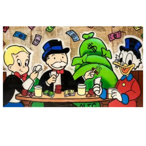 ALEC Monopoly Graffiti Art Painting Printed on Canvas