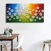 Abstract 3D Flowers Wall Art Painting Printed on Canvas