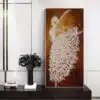 Abstract Dancing Woman Acrylic Painting Modern Wall Art Printed on Canvas