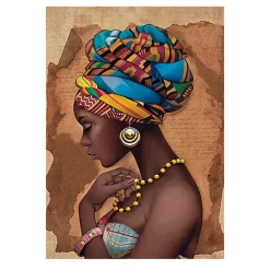 African Abstract Oil Painting