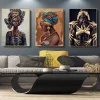 African Abstract Oil Painting Modern Wall Art Printed on Canvas