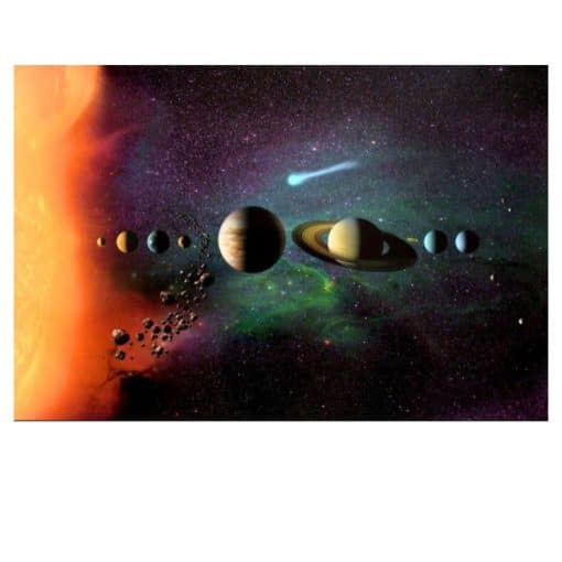 Our Solar System 3D Artwork Wall Art Print on Canvas - Image 5