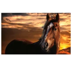 Beautiful Horses Artwork for Home Decoration Printed on Canvas - Image 4