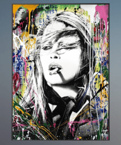 Brigitte Bardot Wall Art Printed on Canvas