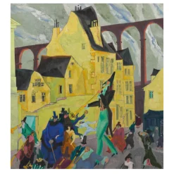 Carnival in Arcueil by Lyonel Feininger 1911