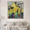 Carnival in Arcueil by Lyonel Feininger Printed on Canvas