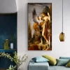 Classic Art Painting Oedipus and The Sphinx by Gustave Moreau Printed on Canvas