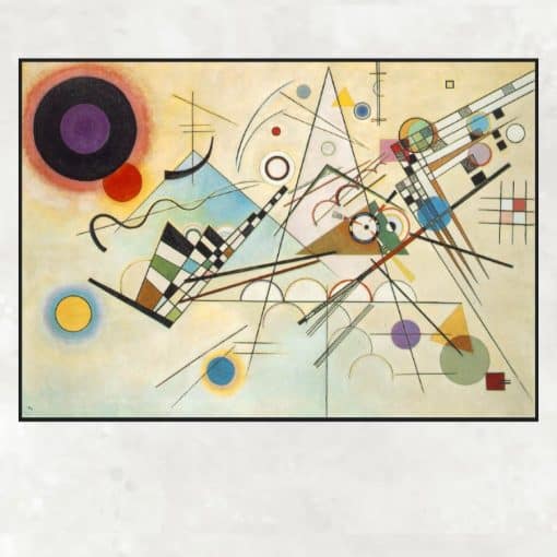 Composition 8 Abstract Painting By Wassily Kandinsky Modern Wall Art - Image 2