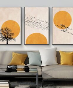 Enjoying the Peace of Nature in the Warmth of the Sun Print on Canvas