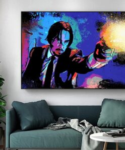 Famous Actor Keanu Reeves Canvas Painting