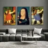Funny Mona Lisa Canvas Art Painting Print on Canvas