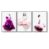 Girls in Beautiful 3D Flower Dress Modern Wall Art Painting
